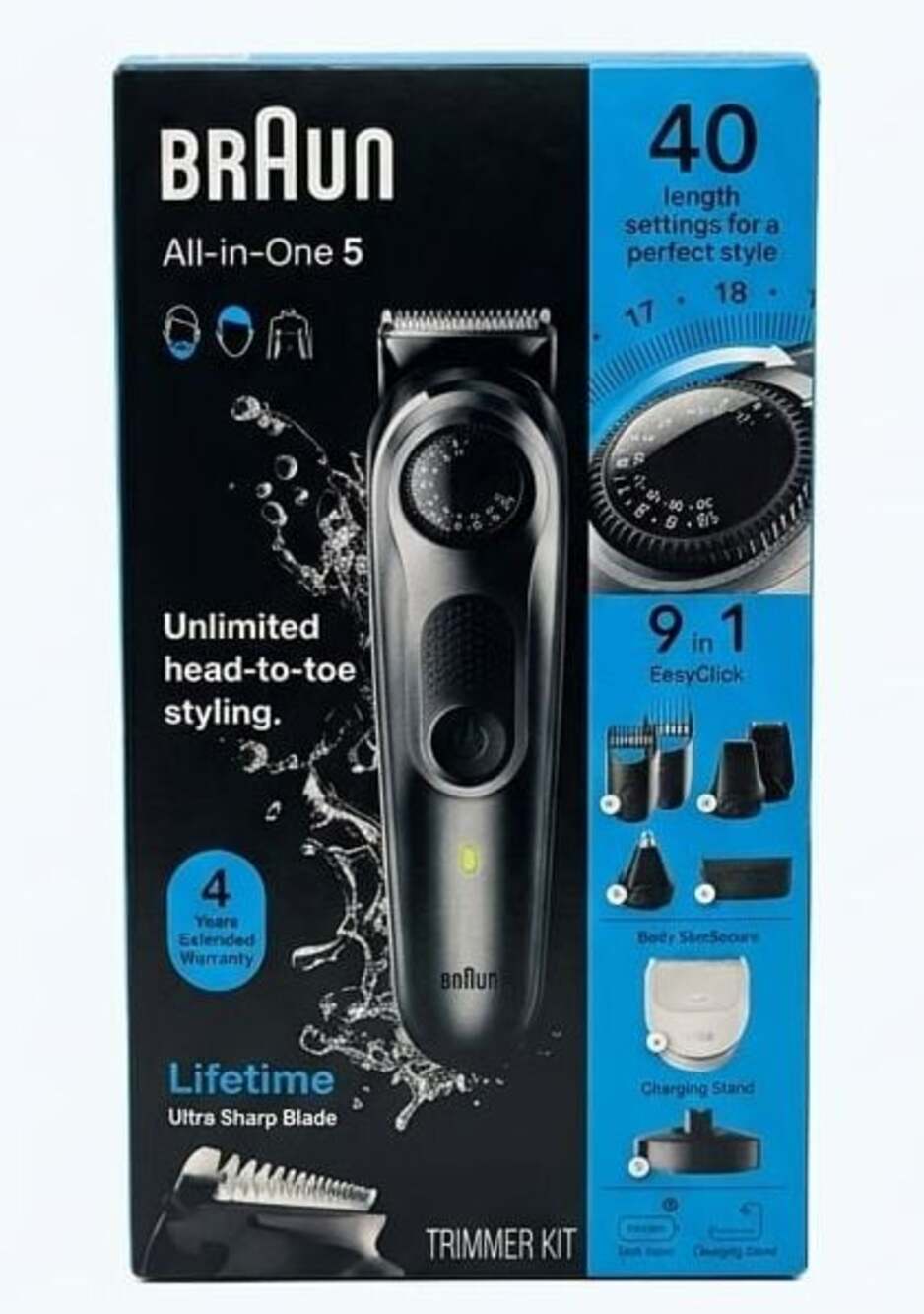 Braun All-in-One 5 Series Trimmer Kit Model AIO 5490